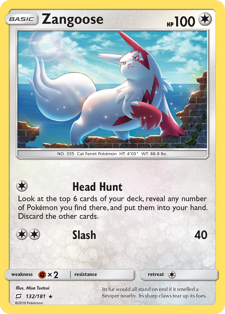 Team Up Holo Zangoose #132/181